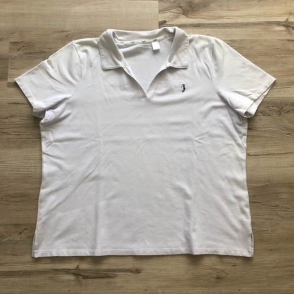 Liz Golf Tops - Liz Golf White Short Sleeve Crew Neck Tee